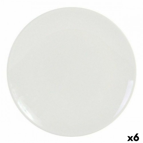 Flat Plate La Mediterránea GR39659 Stoneware Ivory (6 Units) (26 cm) image 1