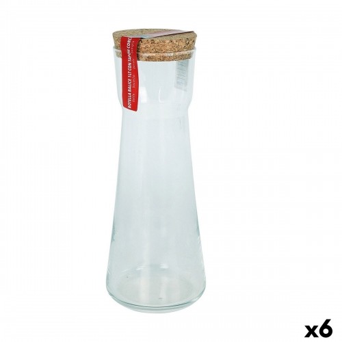 Стеклянная бутылка Royal Leerdam Balice Kорка 1L (6 штук) image 1