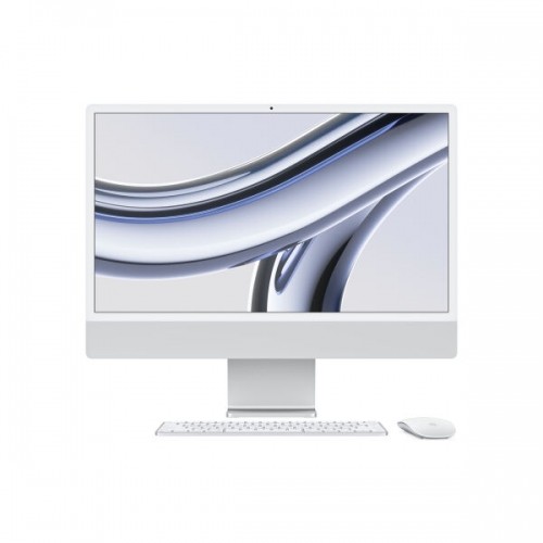 Apple iMac MQRJ3D/A Silber - 61cm(24‘‘) M3 8-Core Chip, 10-Core GPU, 8GB Ram, 256GB SSD image 1