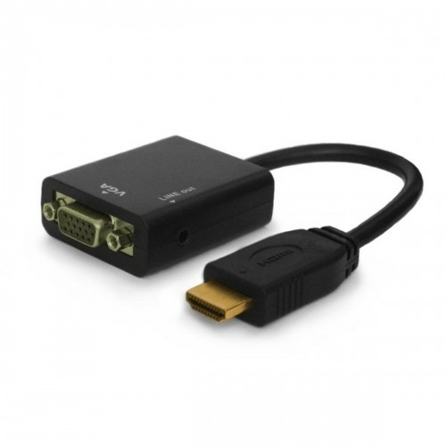 HDMI to VGA Adapter Savio CL-23 Black image 1
