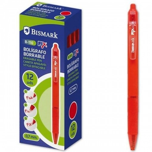 Pen Bismark B-110 Fix Red 0,7 mm (12 Pieces) image 1