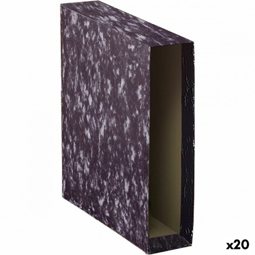 File Holder DOHE Black A4 Cardboard (20 Units) image 1