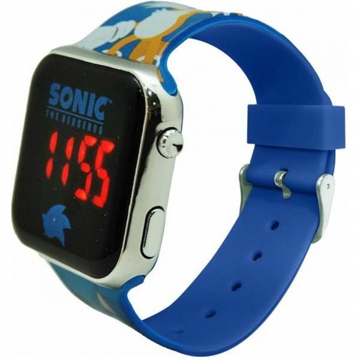 Digital clock Sonic Children's LED Screen Blue Ø 3,5 cm image 1