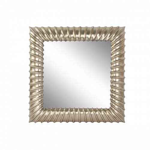 Sienas spogulis Home ESPRIT Bronza Sveķi spogulis 95 x 8 x 95 cm image 1