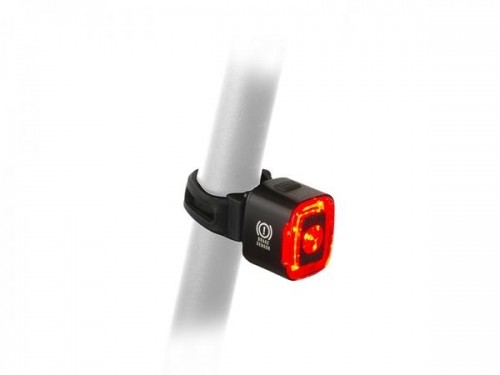 Author Rear Light Cubus/Brake USB CobLed 70 lm Alloy  (black/red-lens) image 1