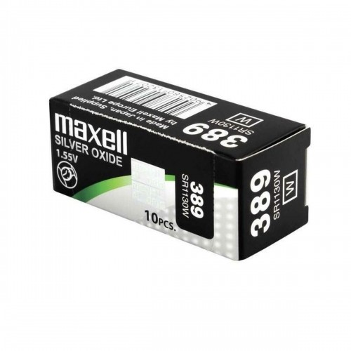 Щелочные батарейки таблеточного типа Maxell SR1130W 389 1,55 V Щелочные батарейки таблеточного типа image 1