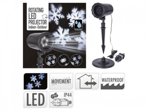 LED проектор Снежинки image 1