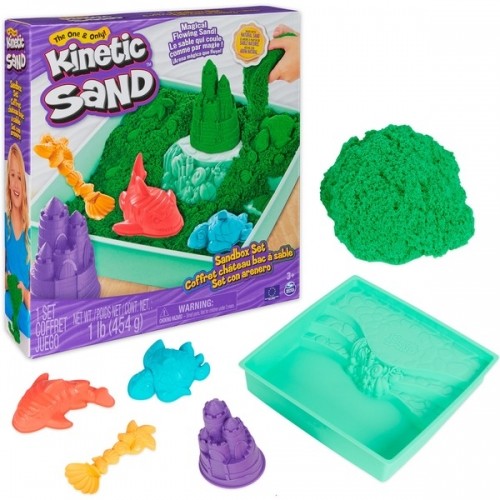 Spin Master Kinetic Sand - Sandbox Set grün, Spielsand image 1