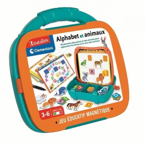 Настольная игра Clementoni Magnetic Letters & Animals Case (FR) image 1