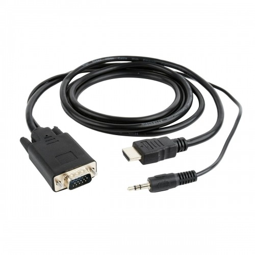 VGA uz HDMI Adapteris ar Audio GEMBIRD A-HDMI-VGA-03-10 Melns 3 m image 1