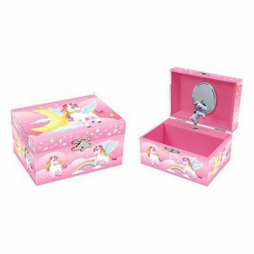 Jewelry box Roymart Dance of the sugar plum fairy Pink 15 x 10,5 x 8,5 cm Unicorn image 1