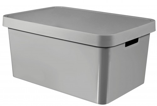 Curver Коробка с крышкой Infinity Recycled 45L 56x39x27см серый image 1
