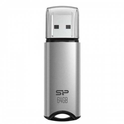 USB Zibatmiņa Silicon Power Marvel M02 Sudrabains 64 GB image 1