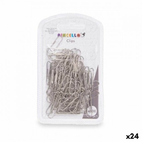 Clips Small Silver Metal (24 Units) image 1