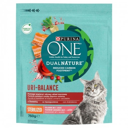 Корм для котов Purina Dual Nature Uri-Balance Sterilized Для взрослых Лососевый 750 g image 1