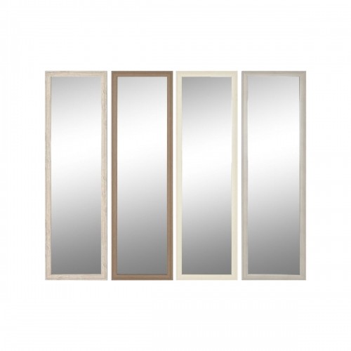 Sienas spogulis Home ESPRIT Balts Brūns Bēšs Pelēks Stikls polistirols 36 x 2 x 125 cm (4 gb.) image 1