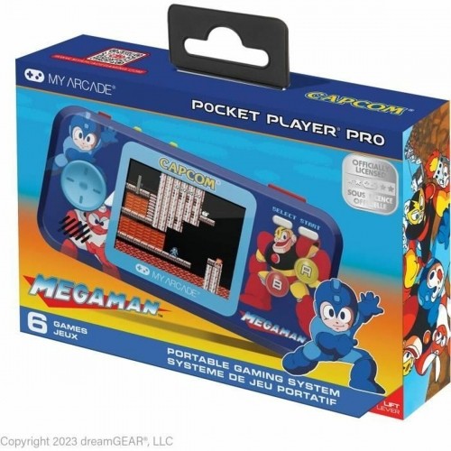 Portable Game Console My Arcade Pocket Player PRO - Megaman Retro Games Blue image 1