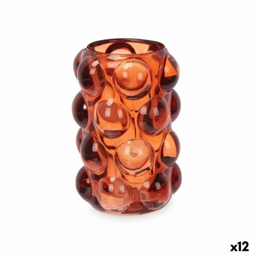 Gift Decor Подсвечник микросферы Оранжевый Стеклянный 8,4 x 12,5 x 8,4 cm (12 штук) image 1