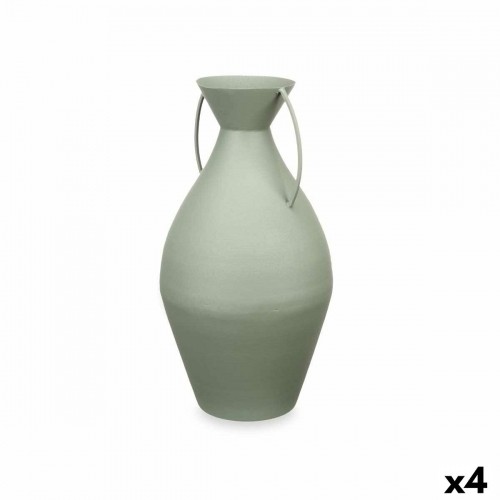 Vase 22 x 43 x 22 cm Green Steel (4 Units) image 1