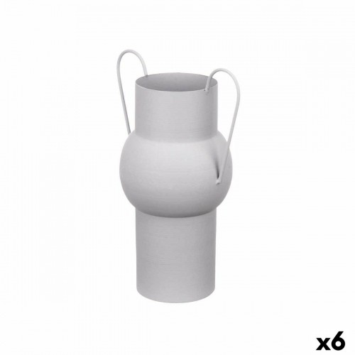 Vase Grey Steel 22 x 32 x 14 cm (6 Units) image 1