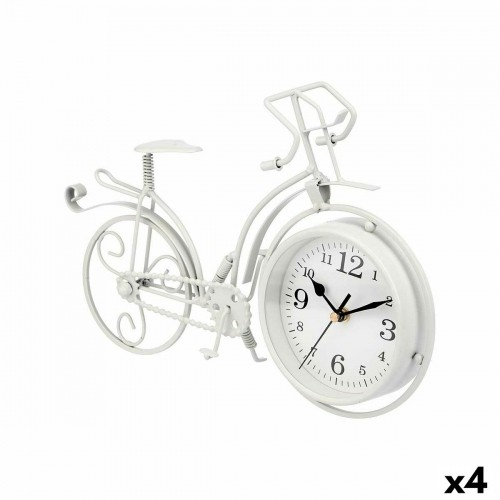 Gift Decor Настольные часы Велосипед Белый Металл 33 x 22,5 x 4,2 cm (4 штук) image 1