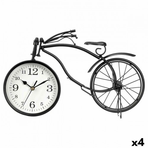 Gift Decor Настольные часы Велосипед Чёрный Металл 36 x 22 x 7 cm (4 штук) image 1