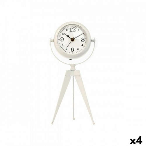 Gift Decor Настольные часы Трипод Белый Металл 12 x 30 x 12 cm (4 штук) image 1