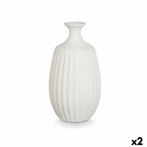 Gift Decor Vāze Balts Keramika 21 x 39 x 21 cm (2 gb.) image 1