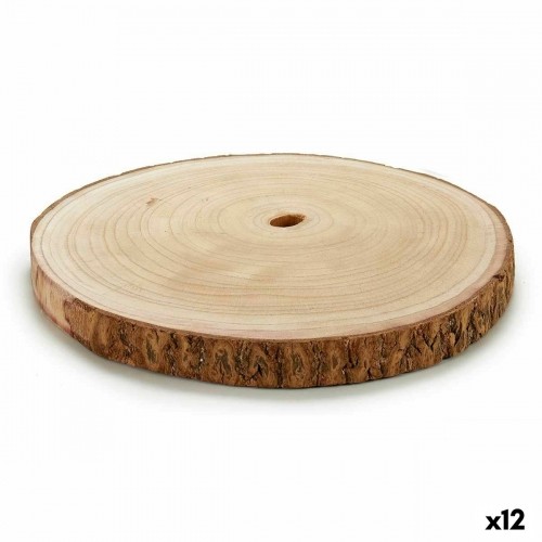 Decorative Log Brown 30 x 2 x 30 cm (12 Units) image 1