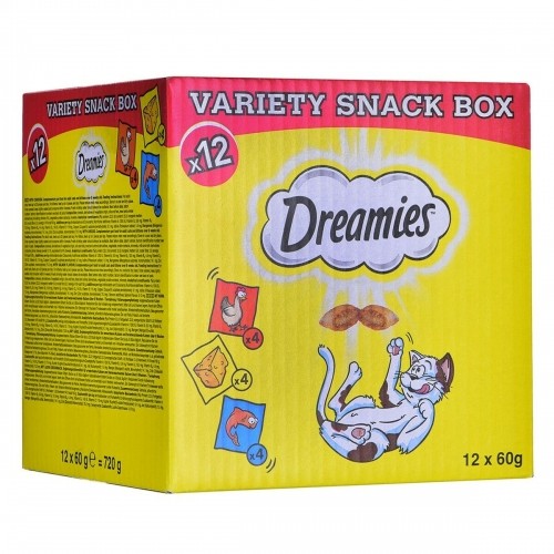 Snack for Cats Dreamies Variety 12 x 60 g Chicken Salmon Cheese image 1