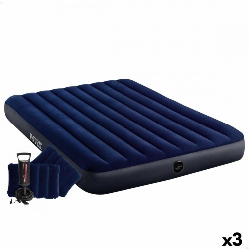Air Bed Intex CLASSIC DOWNY 152 x 25 x 203 cm (3 Units) image 1