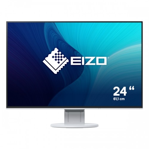 Eizo FlexsScan EV2456-WT - 61 cm (24 Zoll), LED, IPS-Panel, Höhenverstellung, DisplayPort image 1