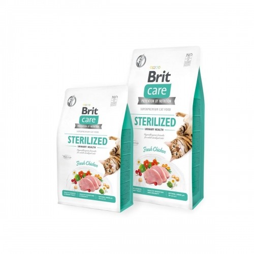 Kaķu barība Brit Care Grain Free Sterilized Urinary Health Pieaugušais Cālis 7 kg image 1
