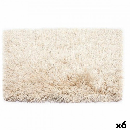 Carpet Cream Cotton Polyester 50 x 2 x 80 cm (6 Units) image 1