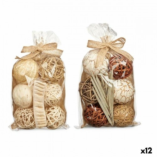 Gift Decor Set of Decorative Balls Белый Коричневый (12 штук) image 1