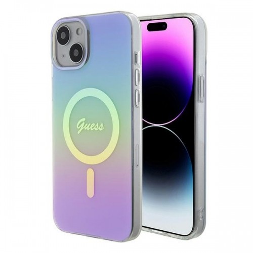 Guess GUHMP15MHITSU iPhone 15 Plus | 14 Plus 6.7" fioletowy|purple hardcase IML Iridescent MagSafe image 1