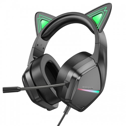 OEM Borofone Headphones BO106 Cute Car Ear bluetooth gaming elf cat image 1