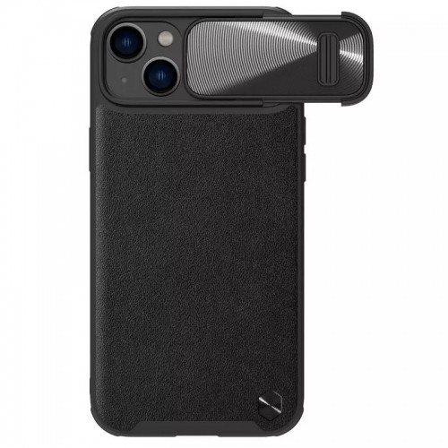 OEM Nillkin CamShield S Leather Case for Iphone 14 Plus black image 1