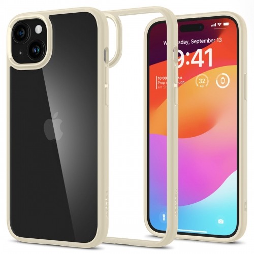 Apple Spigen Ultra Hybrid case for iPhone 15 Plus - beige image 1