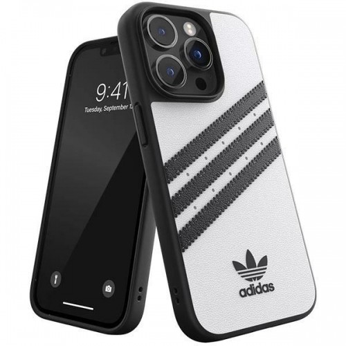 Adidas OR Molded Case PU iPhone 14 Pro 6.1&quot; white-black|white-black 50190 image 1