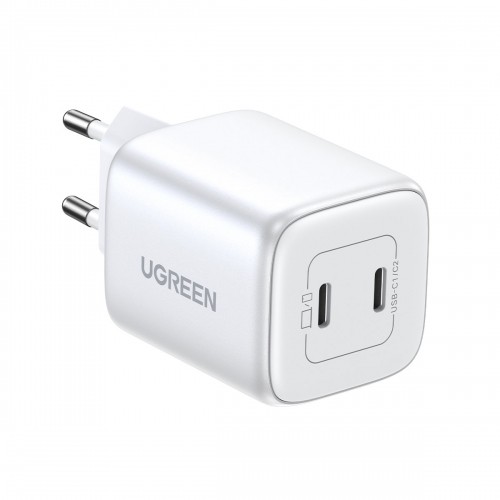 Quick charger GaN 2 x USB-C 45W QC PD Ugreen CD294 - white image 1