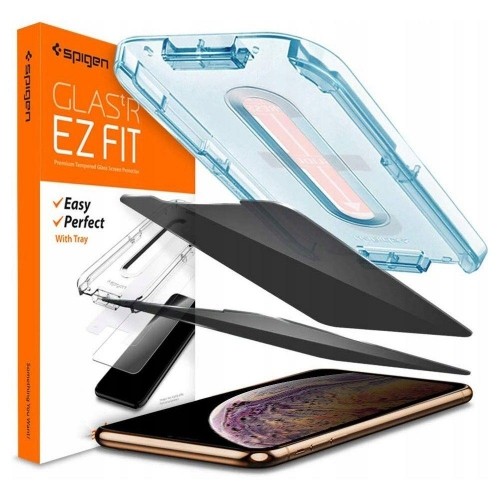 Apple TEMPERED GLASS Spigen ALM GLASS.TR IPHONE 11 PRIVACY image 1