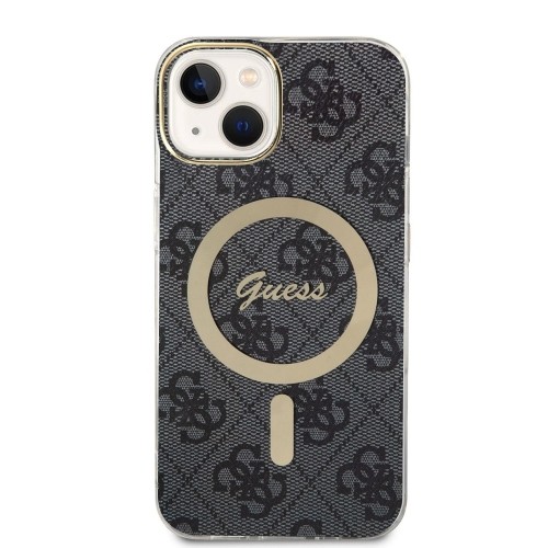 Guess IML 4G MagSafe Case for iPhone 15 Black image 1