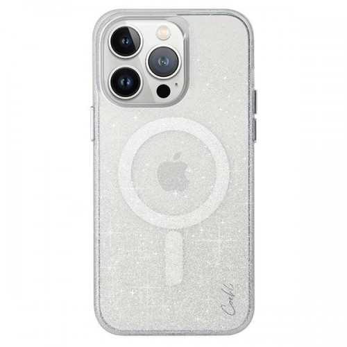 UNIQ etui Coehl Lumino iPhone 15 Pro 6.1" Magnetic Charging srebrny|sparkling silver image 1