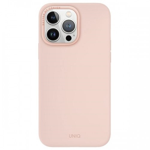 UNIQ etui Lino Hue iPhone 15 Pro Max 6.7" Magclick Charging różowy|blush pink image 1