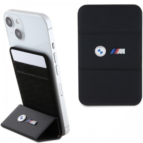 BMW Wallet Card Slot Stand BMWCSMMPGK czarny|black MagSafe M Edition Collection image 1