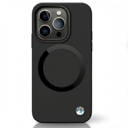 BMW BMHMP14LSILBK2 iPhone 14 Pro 6.1" czarny|black Signature Liquid Silicone MagSafe image 1