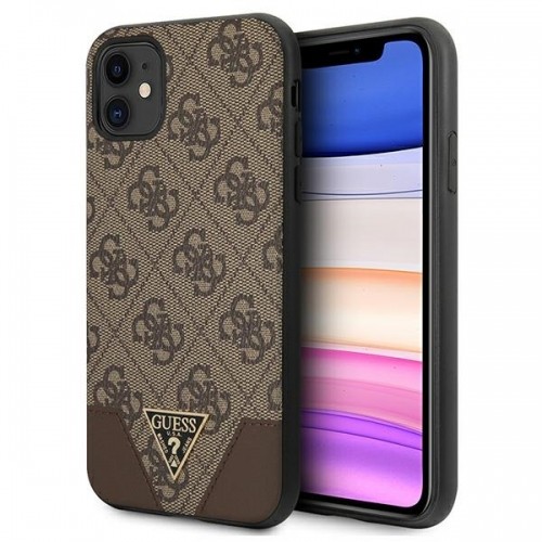 Guess 4G Triangle Collection - Etui iPhone 11 (brązowy) image 1