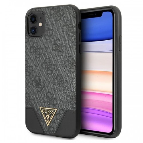 Guess 4G Triangle Collection - Etui iPhone 11 (szary) image 1