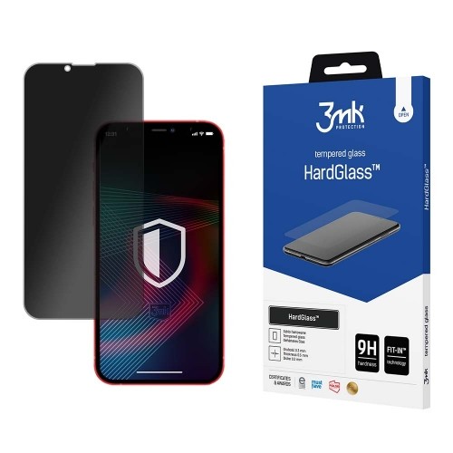 Apple iPhone 13 Pro Max|14 Plus - 3mk HardGlass Max Privacy™ screen protector image 1